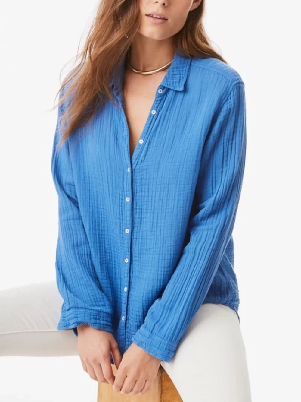 XIRENA Sea Blue Scout Shirt Womens - Picture 1 of 12